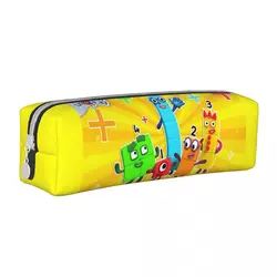 Fashion Kids Numbers Pencil Case Bocked Anime School Pencil Cases Zipper Child Lovely Large Capacity Pencil Box School Supplies