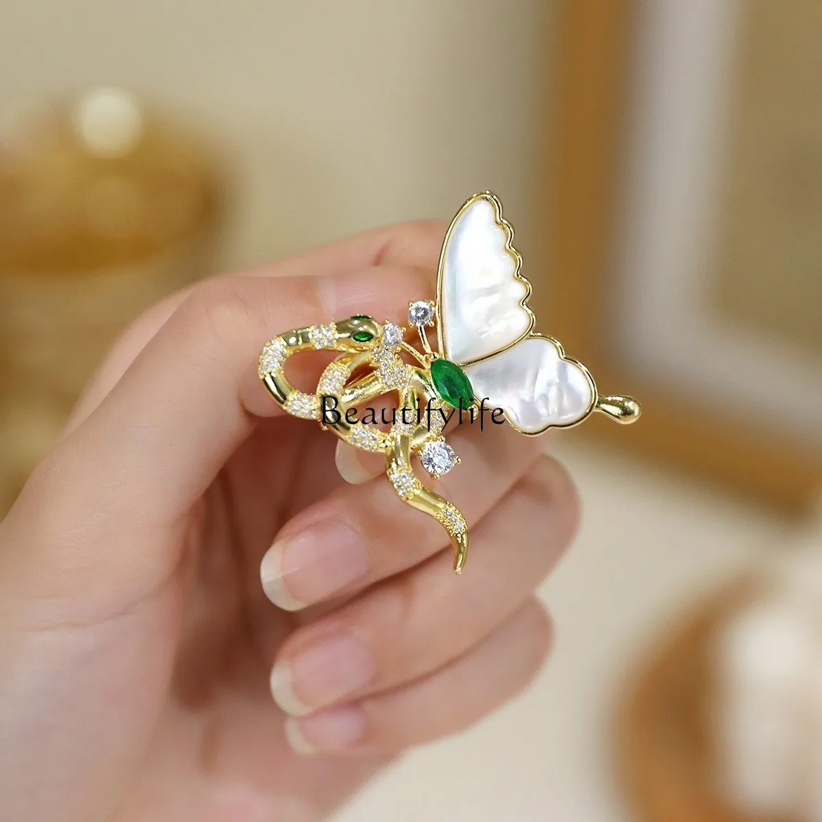 2025 Snake Brooch Chinese Zodiac Year of the Snake Temperament Corsage Clothes Accessories