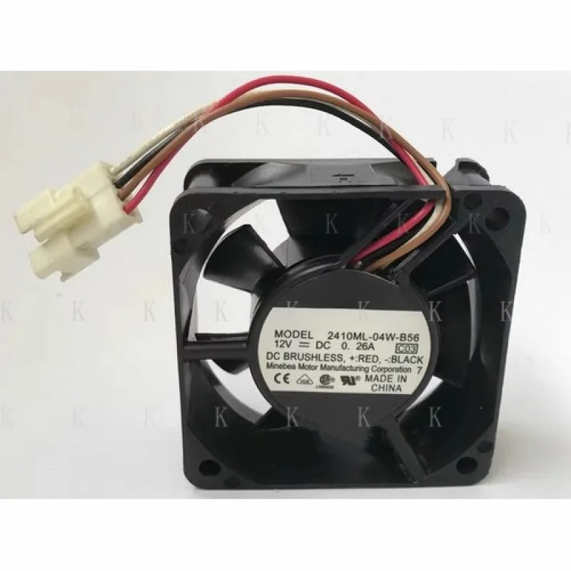 

C NEW FOR NMB 6025 2410ML-04W-B56 DC12V 0.26A Cooling Fan