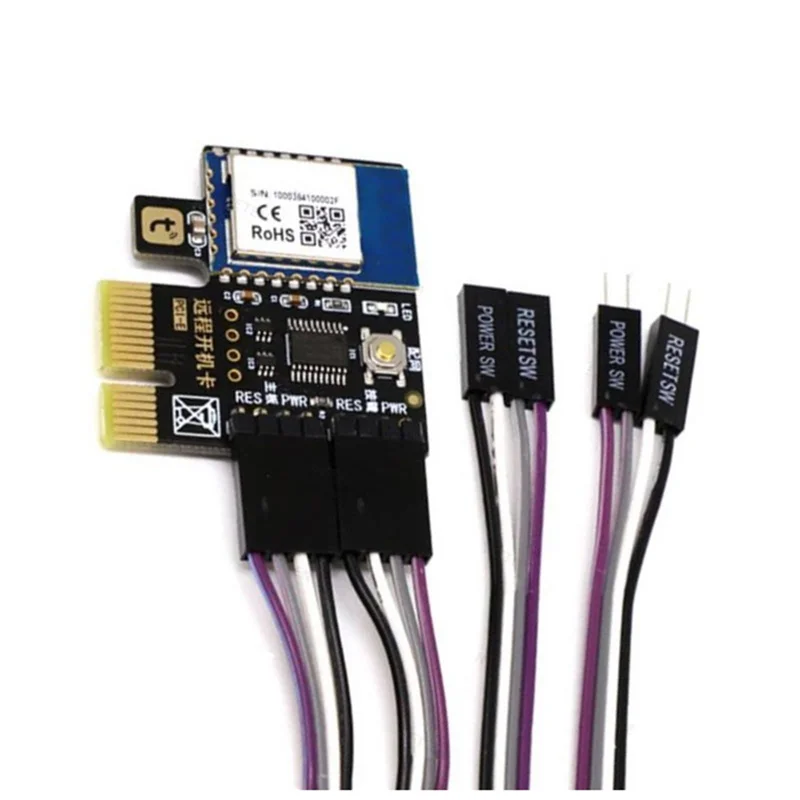 Efficient A3 Tuya Wifi PC Power Switch Desktop Computer Remote Boot Startup Card Telecommuting PICE MINI Card APP Remote Control