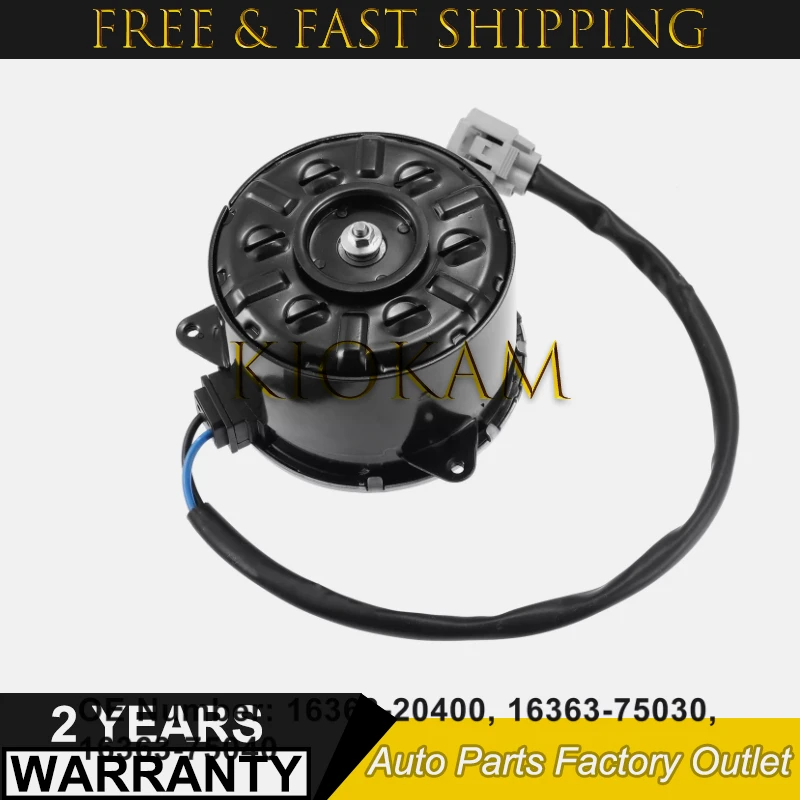 DC 12V Radiator Cooling Fan Motor 1636375030 1636320400 for Toyota Highlander Lexus RX400h 16363-75030 16363-20400 168000-4812