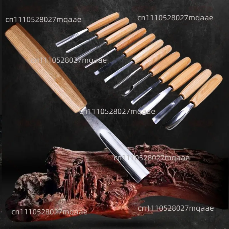 12pcs/set Wood Carving Kit Carving Knife, Carving Chisel, Hand  Knife Woodworking Piercing Tool Knife Wood Chisel Set
