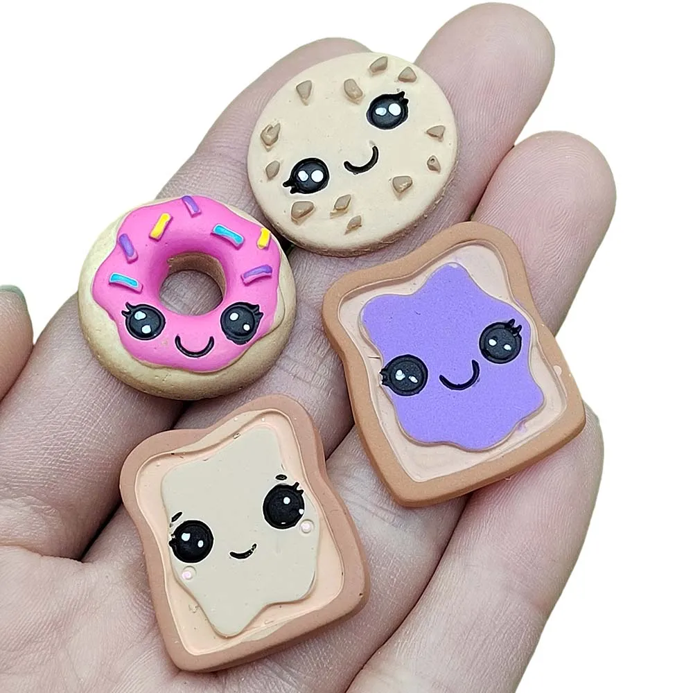 Multicolor Resin Flatback Artificial Simulation Food Milk Cake Charms For Necklace Keychain Pendant DIY Making Accessories