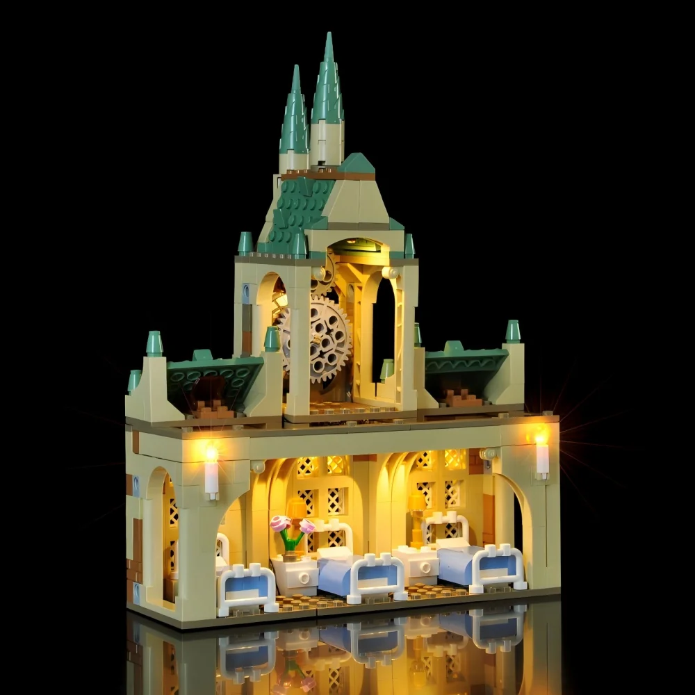 LYBMTWF Kit de iluminação LED compatível com modelo de blocos de construção de asa hospitalar Lego 76398 (NÃO inclui os tijolos modelo)