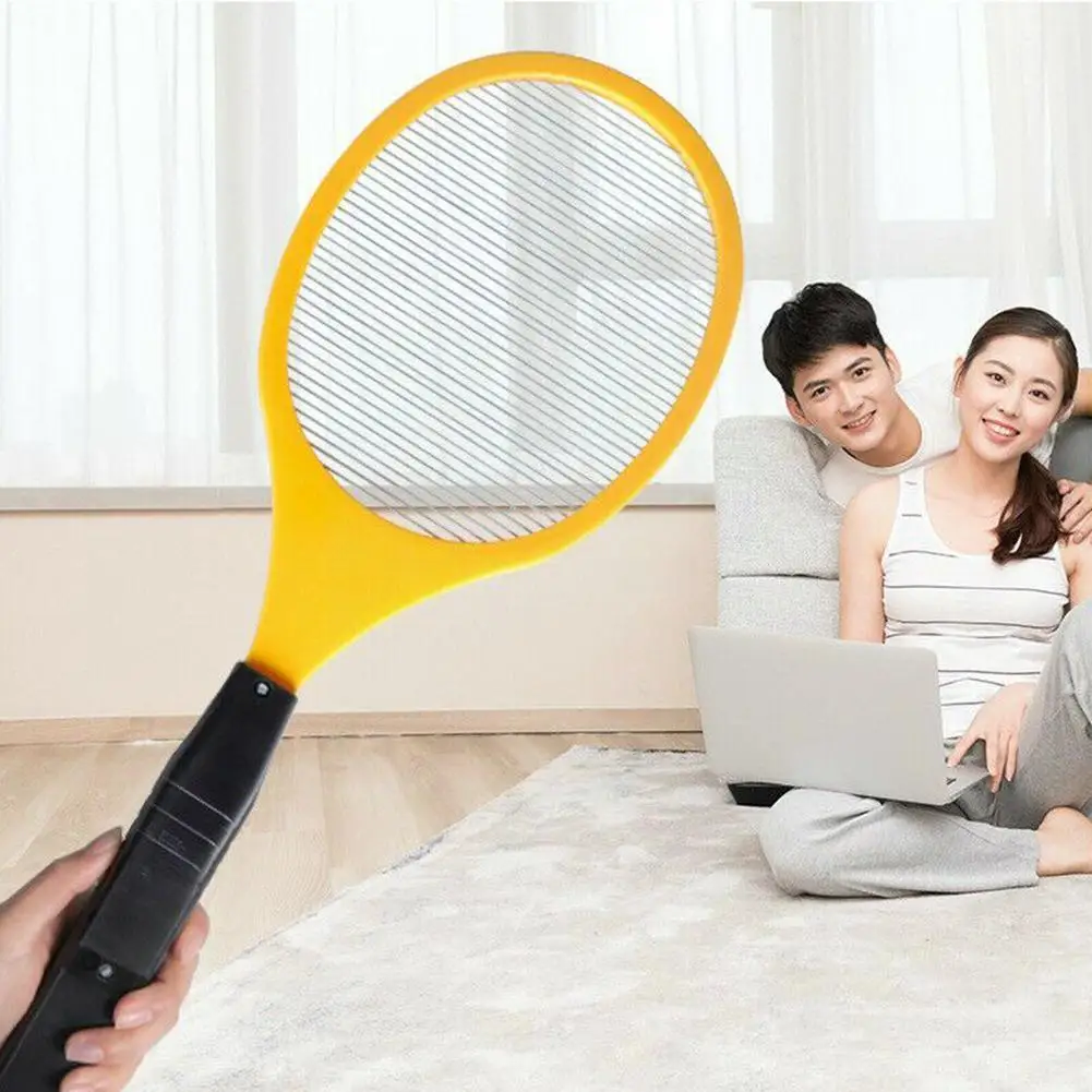 Mosquito Electric Racket Fly Swatter Fryer Flies Cordless Night Bug Zapper Power Kills Battery Sleep Protect Baby Tools Ins X5V1