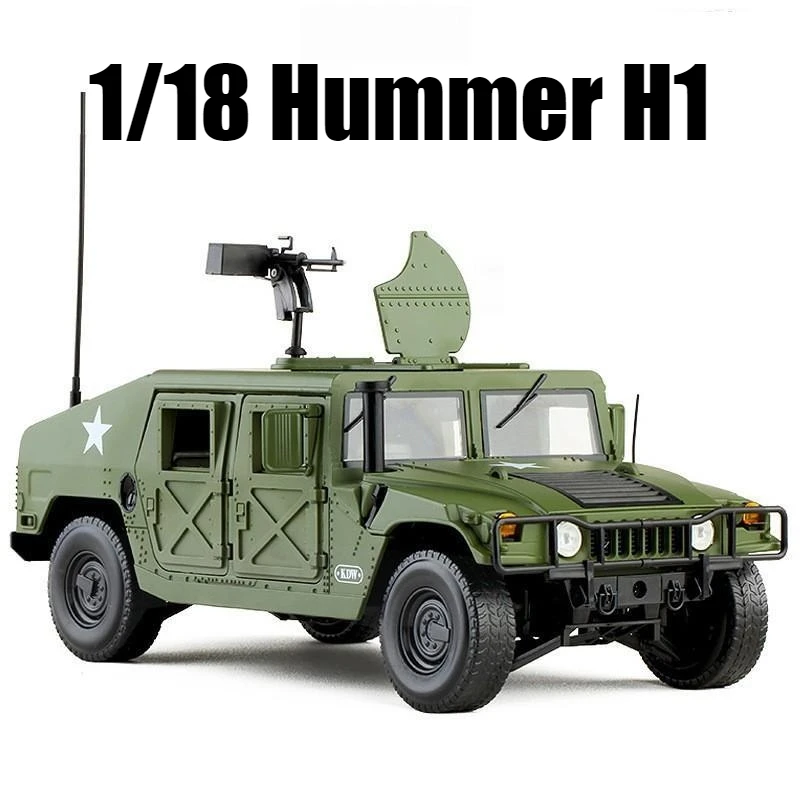 

1/18 Hummer H1 Off Road Military Army Toy Car Model Diecast Alloy Metal Vehicle Miniature Collection Gift For Boy Children Kid