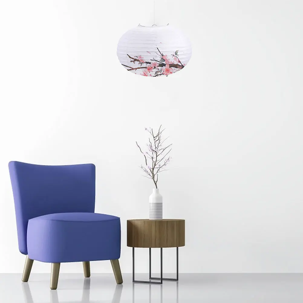 

2Pcs Paper Lantern Lampshade Decorative Light Cover for Home Use Iron Craft Lamp Shade Softens Light Protects Eyes Delicate