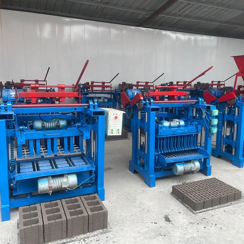 Manual Concrete Hollow Brick Making Machine, Small Mobile Building Paver, Brick Equipment, Electric Brick Making Machine