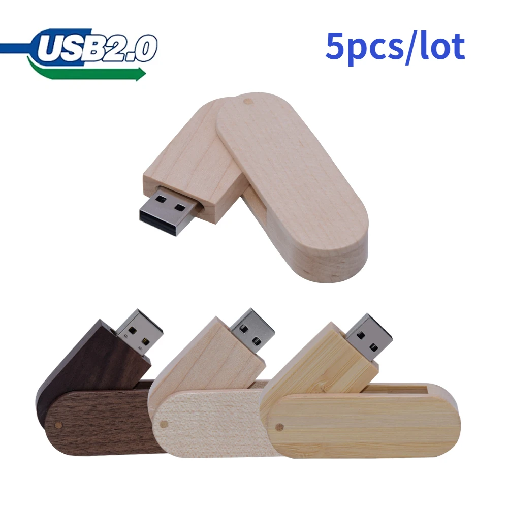 

5pcs/lot Free Logo Wood Small Gift USB 2.0 Flash Drive 4GB 8GB 16GB 32GB 64GB Pendrive Mini Creative Pen Drive USB Memory Stick