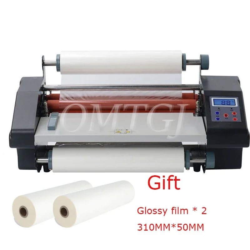 

A3+ 093H Four Roller Laminating Machine A4 Hot Rolling Mill Roller cold laminator Rolling Machine With two Gloss film