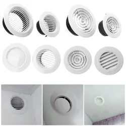 Various Shapes Air Vent Extract Valve Grille Air Circulation Vents Cover 100/150mm Round Ducting Ventilation Cover Accessories