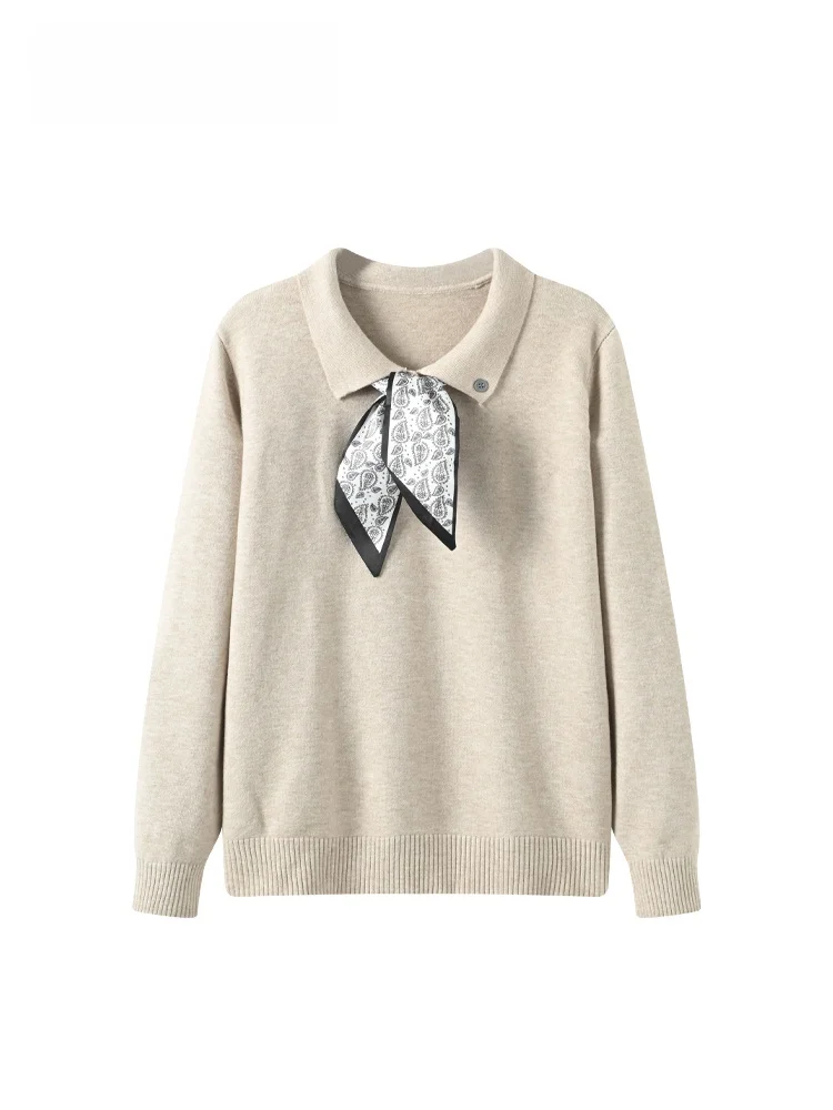 

Женская трикотажная кофта Cara CLUB больших размеров с длинным рукавом, новинка весны, базовый слой, V-образный вырез, свободный крой, комфортная