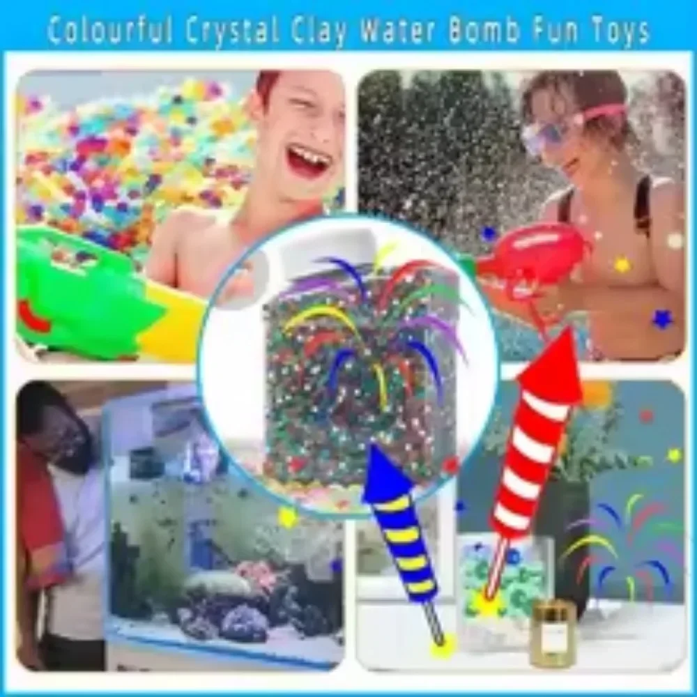 عبوة الذخيرة الفاصل كرات الماء هلام الخرز الناسف الرصاص قوس قزح المياه القائمة على الكرة ل غال بندقية لعبة أطفال الأسرة لعبة الملحقات #1