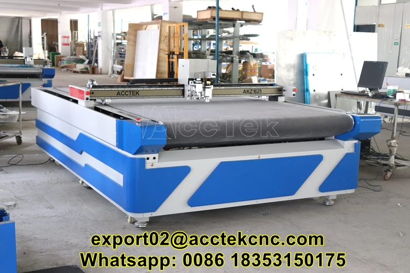 Automatic Feeding Table CNC Digital Vibration Cutting Machine 1625 2030 Model with Knife Tools for Leather Fabric Foam Cutting