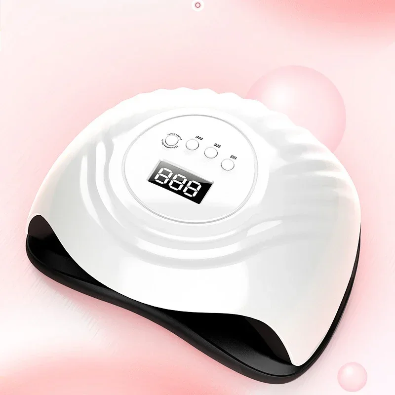 스마트 센서가 있는 UV LED 램프, 이중 광원 네일 램프, 4 타이머 네일 드라이어 램프, 모든 젤에 적합한 LED 매니큐어, 168W