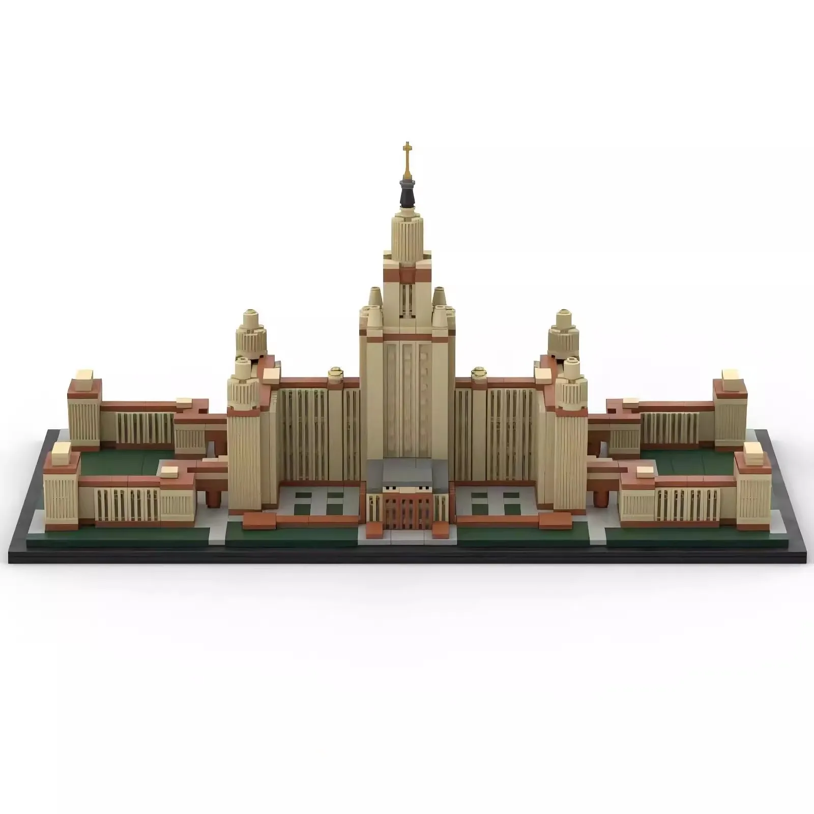 BrickexhausMOC House Druonosov décennie s de construction, Université d'État de Moscou, City Skyline Architecture, Street View Sets, Jouets pour adultes, Cadeau