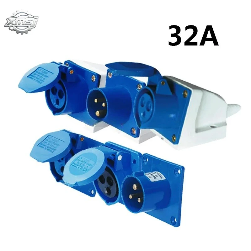1 Unidad 32A Conector De 3 Polos Enchufes Industriales Macho Y Hembra SF-123/SF-323/SF-423/SF-523/SF-623/SF-123L Impermeable IP4