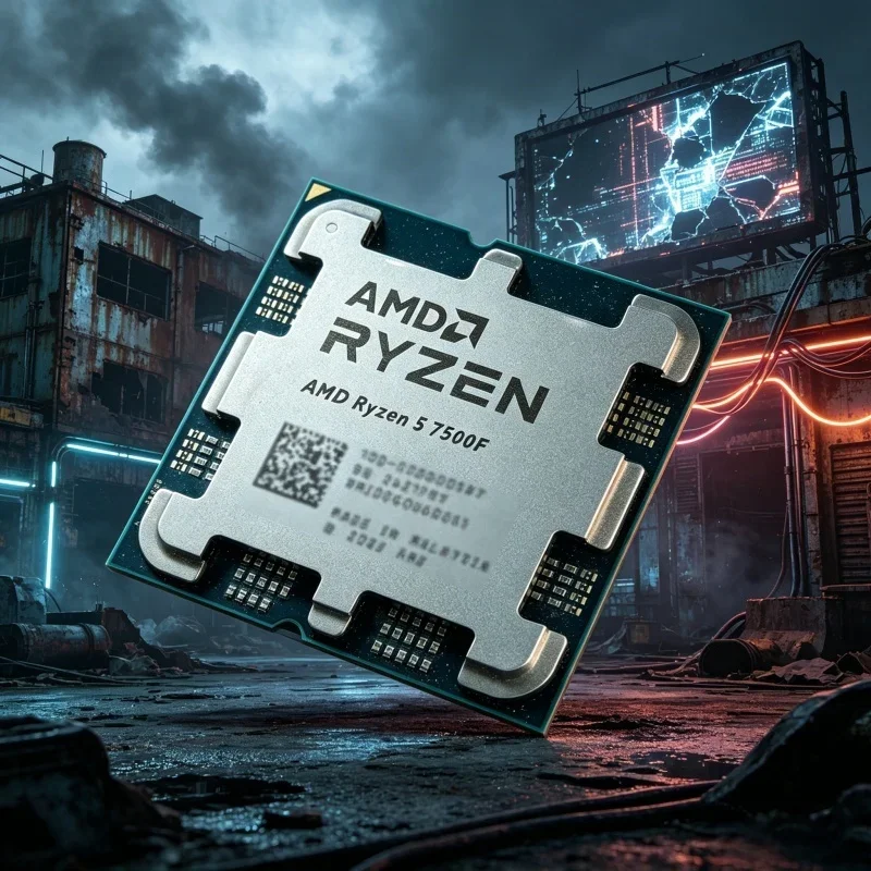 

Hot-selling AMD Desktop Gaming CPU Ryzen 5 7500F,AM5 Socket Supports DDR5,6 Core 12 Thread,3.7GHz Base,32MB L3 Cache,65W,5NM