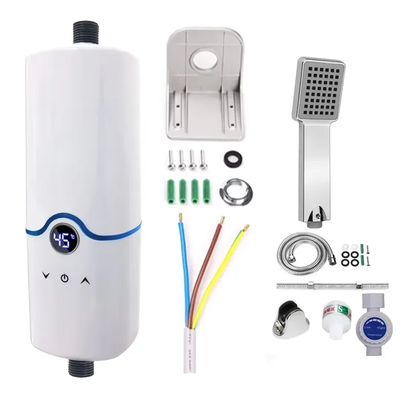 For Portable Mini Tankless Instantaneous Hot Water Electric Instant Kitchen Water Heater Milano Heater Water Machine Plastic