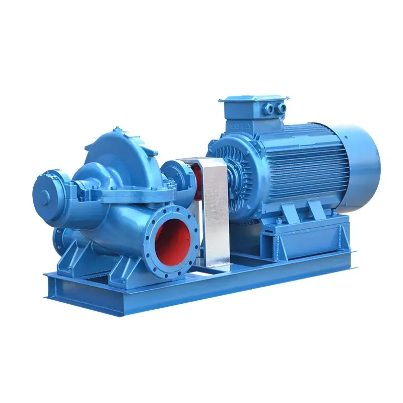 Centrifugal Industrial Horizontal Double Suction Water Pumping Electric Motor Irrigation Sea Water Dewatering Pump