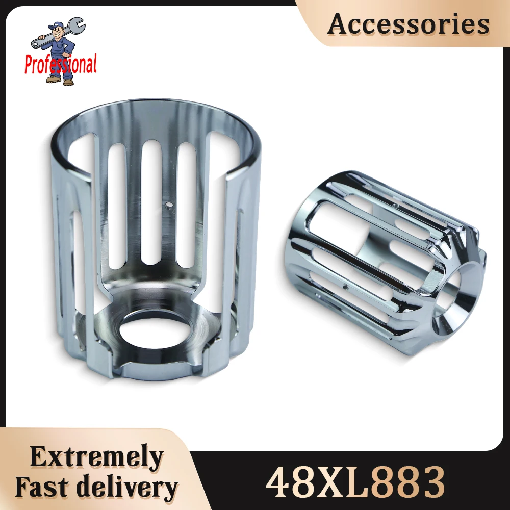

Motorcycle Universal Oil Filter Cover Cap Trim Harley Softail Touring Sportster XL1200X Forty-Eight Iron 883 1200