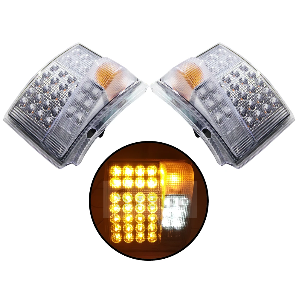 2Pcs 24V LED Corner Lights For Scania P420 G440 P410 P310 P380 Turn Signal OEM 1385410 1387155 Left Right