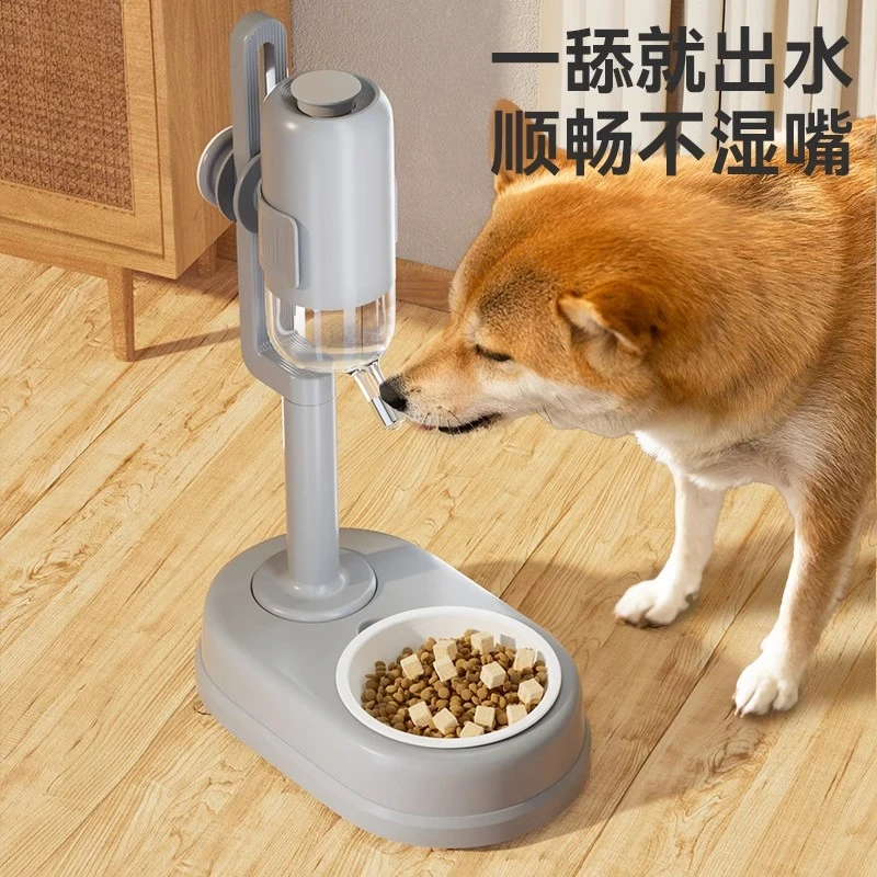 Dog water dispenser, non-wet mouth water dispenser, pet cat water dispenser, automatic hanging type