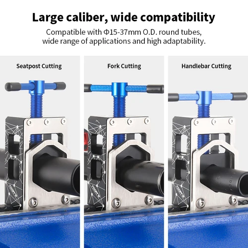 Imagen 2 del producto TOOPRE-soporte de tubo de corte para horquilla de bicicleta, herramienta de tubo de corte de fibra de carbono para bicicleta de carretera, tija de sillín, sierra de corte, herramienta de reparación de bicicletas