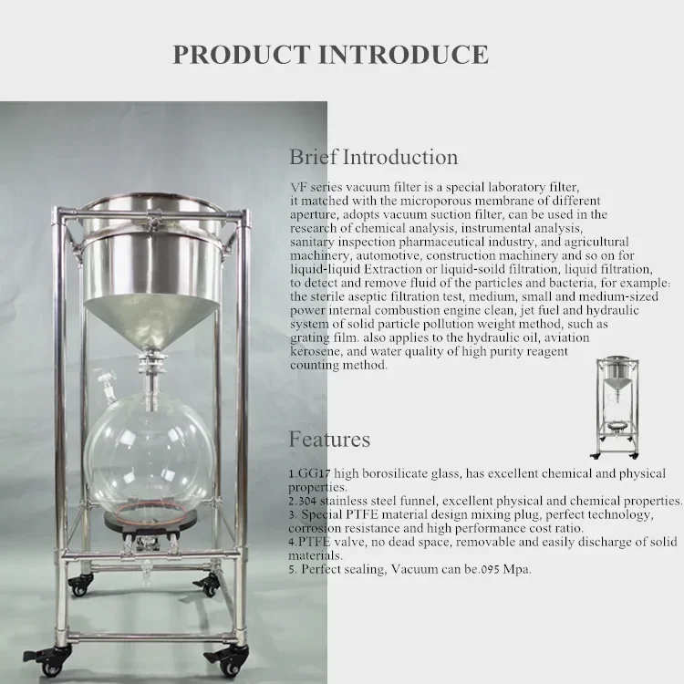 

Low Price Lab Vacuum Filtration Equipment Buchner Filtering Funnel and Small Vacuum Filter 10l 20l 30l 50l