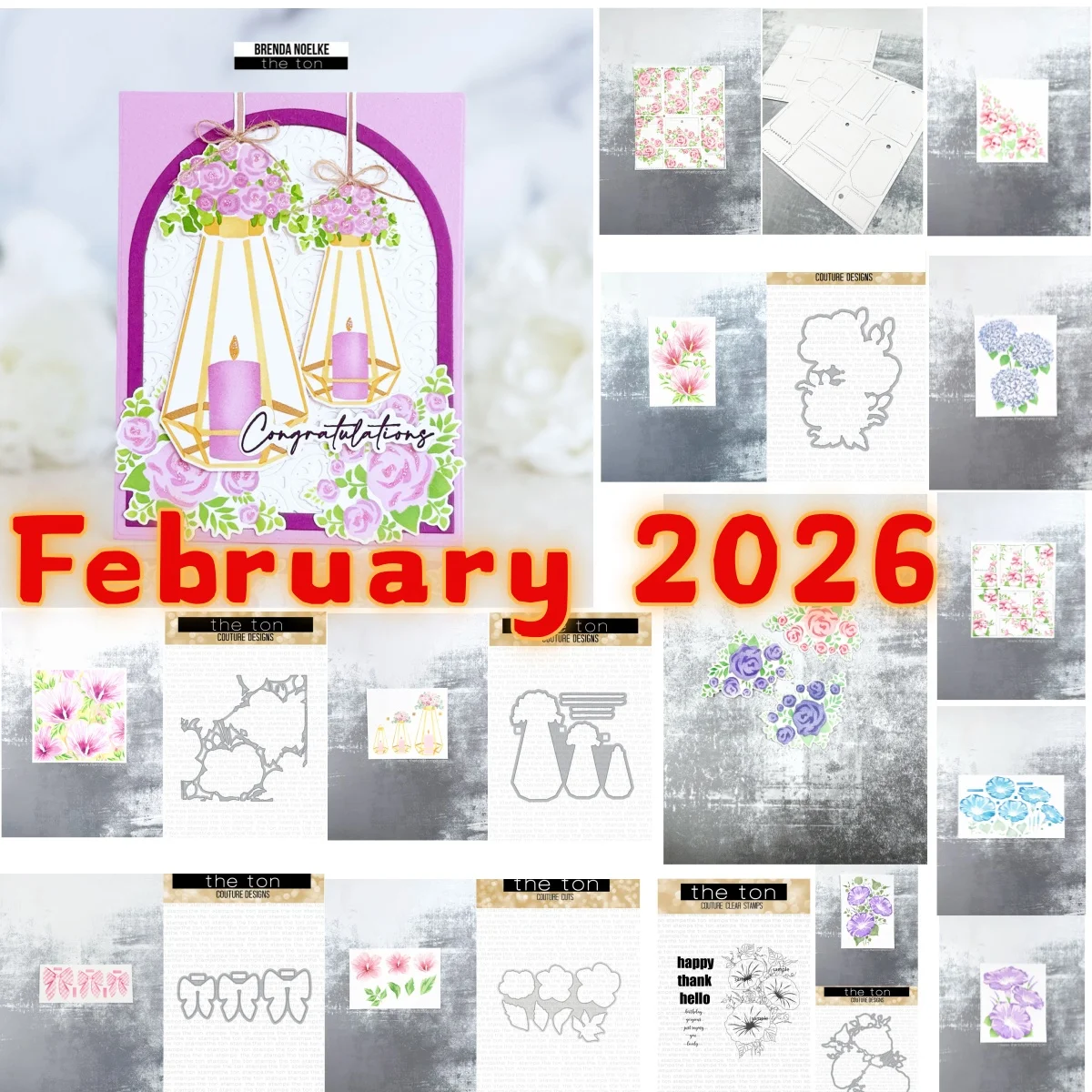 

Rose Tags Climbing Hydrangea Bows Morning Glory Metal Cutting Dies Clear Stamps Stencil DIY Scrapbook Gift Card Decoration 2026