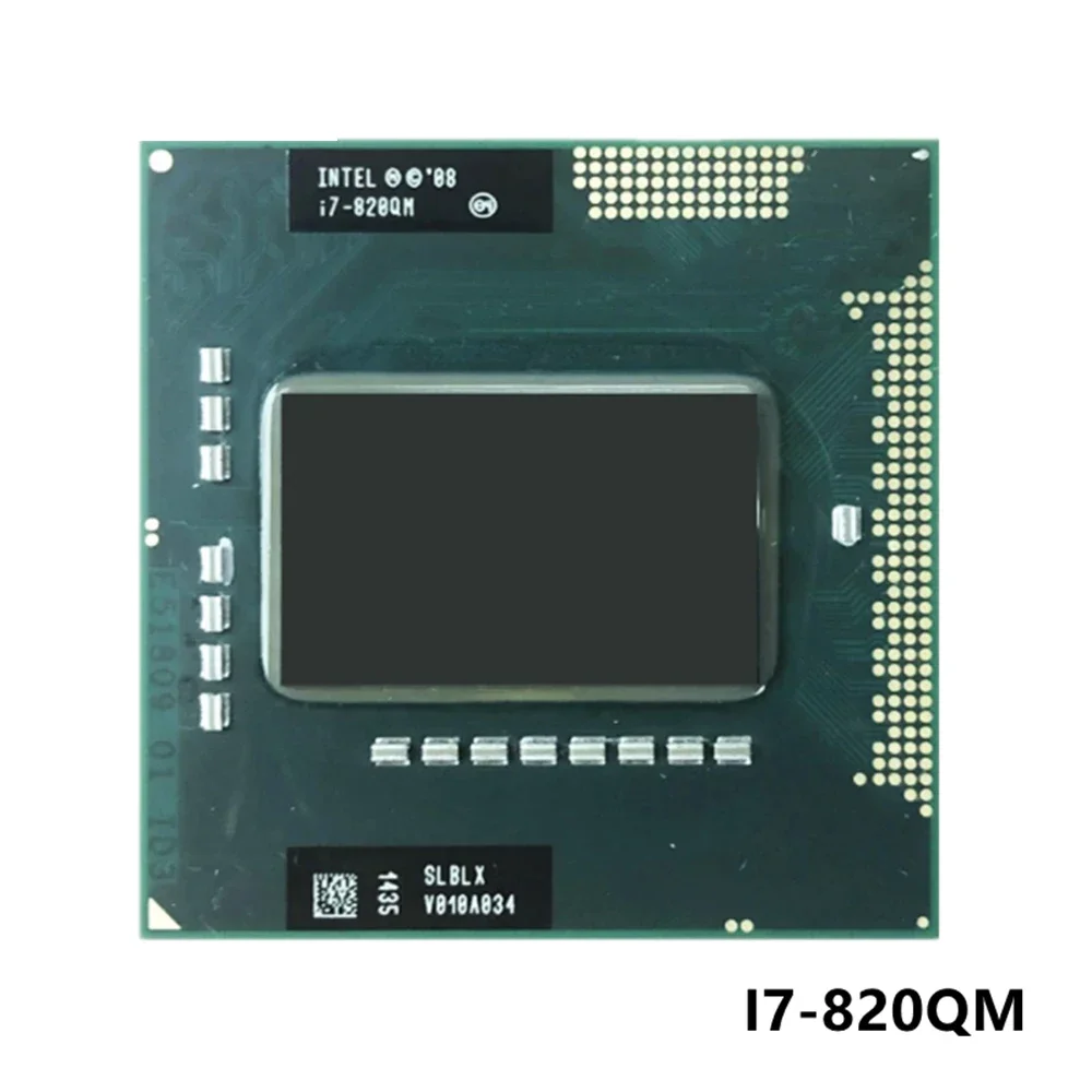 Original lntel Core i7 820QM 1.73GHz i7-840QM Quad-Core i7 820Q PGA988 SLBLX Mobile CPU Laptop processor free shipping