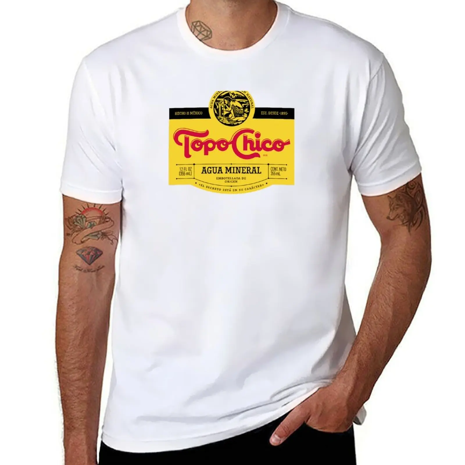 

Topo chico label T-Shirt t shirt man luxury t shirt man cotton T-Shirt