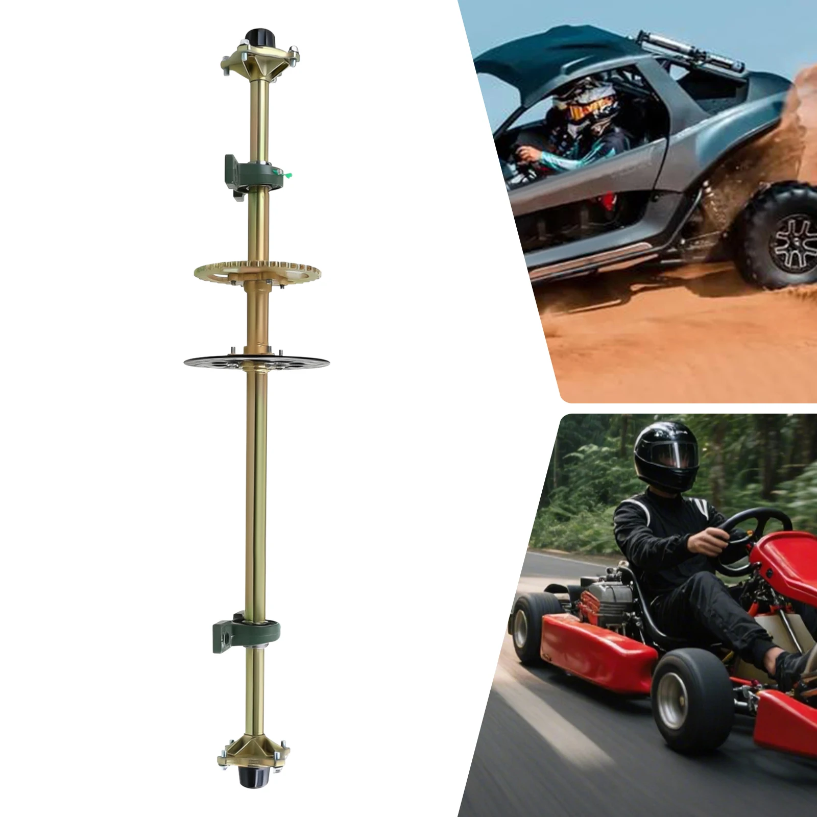 44 Inch Live Axle Hub Complete Kit for Kart Golf Cart ATV Quad Bike Rear Assembly DIY Mini Bike