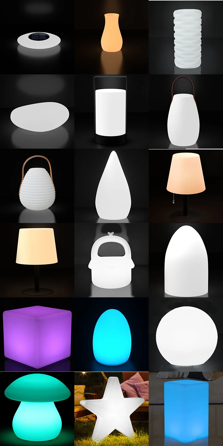 Remote Control LED Glow Ball Night Light Indoor Home Decor Table Lamp Outdoor Garden Lawn Wedding Party Illuminate Globe Bar KTV