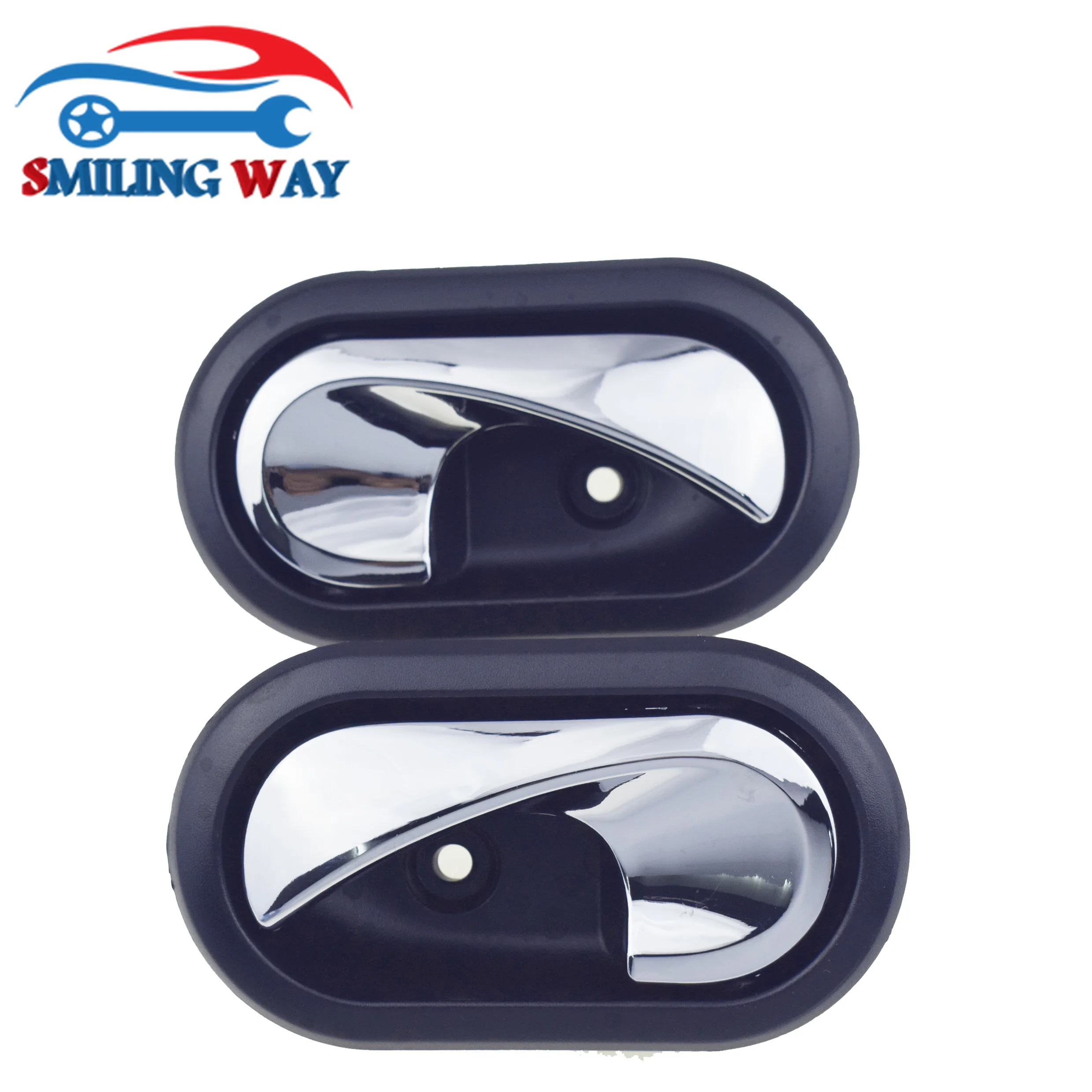 2 Pcs Chrome Interior Door Handle Front Rear Left & Right For Renault Nissan NV250 Dacia Megane Modus Scenic Kangoo Clio Twingo