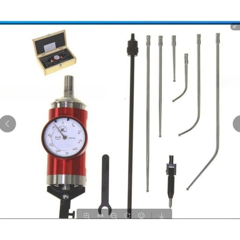 Center Finding Gauge Set 0‑3mm Metric Dial Test Indicator With Multiple Probes Wooden Storage Box For Milling Machine Workpiece