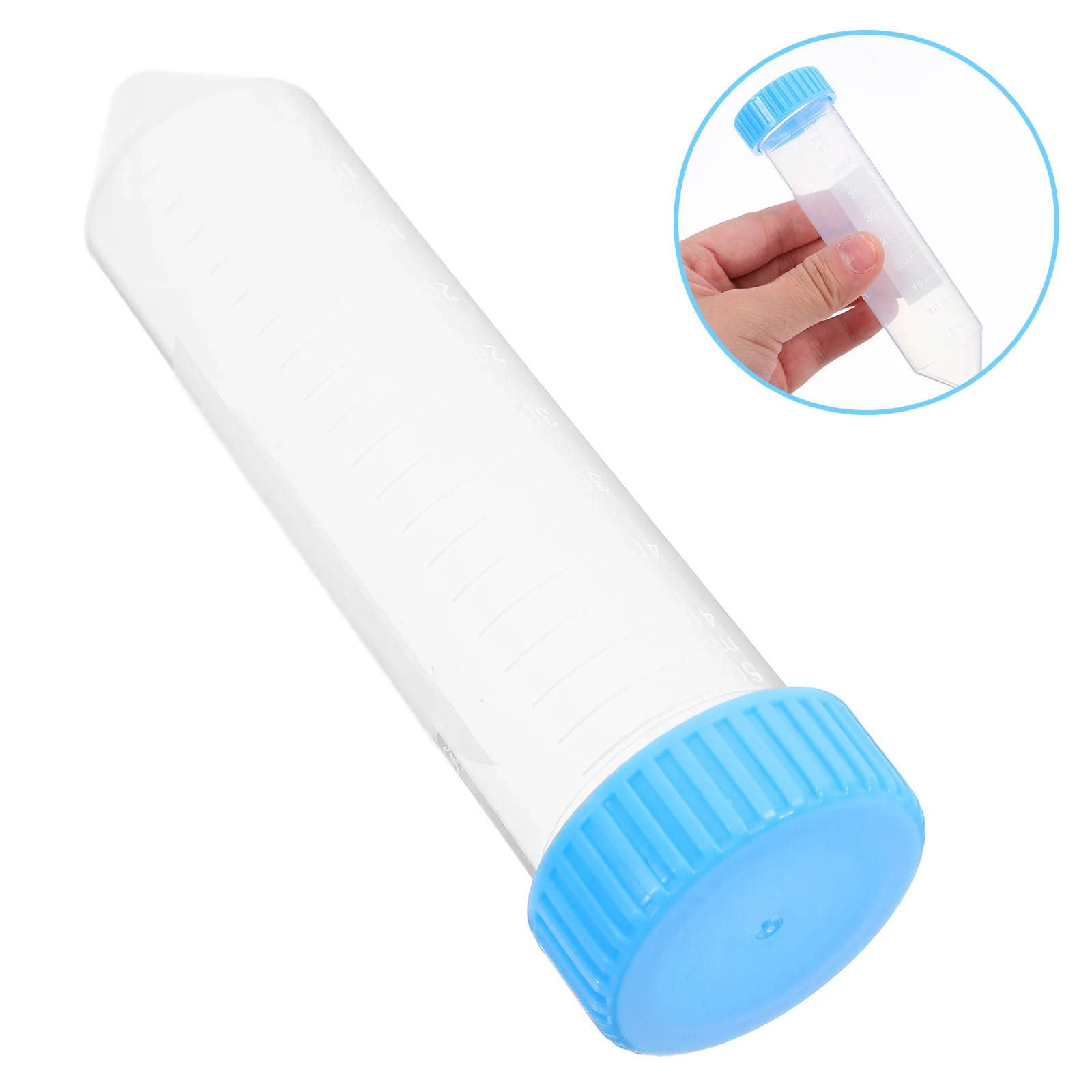 

25Pcs Centrifuge Tubes 50Ml Pointed Head Smooth Wall Transparent High-Speed Centrifuge Tube with Screw Cap for Lab Sample