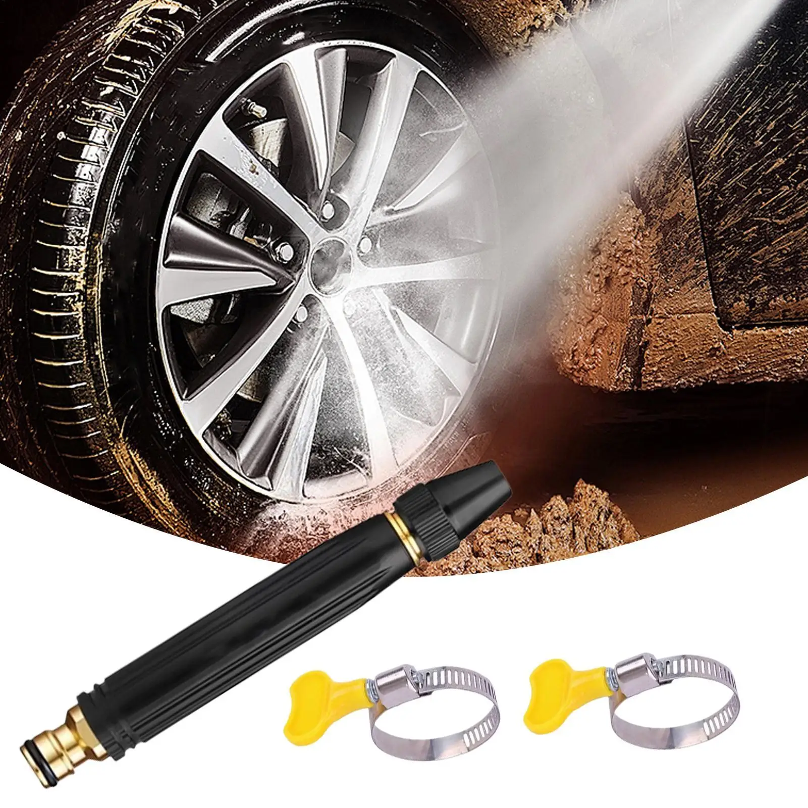 High-Pressure Water Guns Nozzles For Car Washing Cleaning Glass Garden Watering Irrigation Spray Gun Kit Adjustable