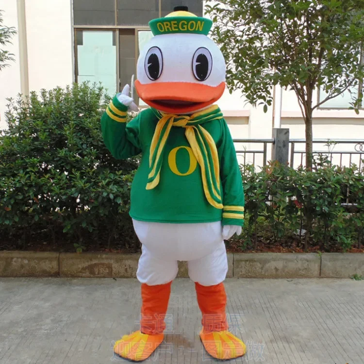 Christmas Cute Duck Mascot Costume Cartoon Animal Mascot Cosplay Costumes For Adult Halloween Christmas Party Stage Performan