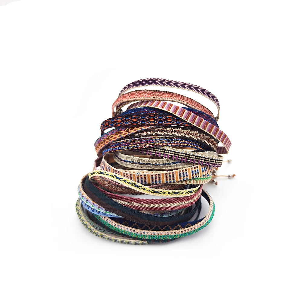 KKBEAD Kolumbien Armband Stoff Stoff Armbänder für Frauen Männer Handgewebtes geflochtenes Armband Geschenk Großhandel Boho Freundschaftsschmuck – Detail 2