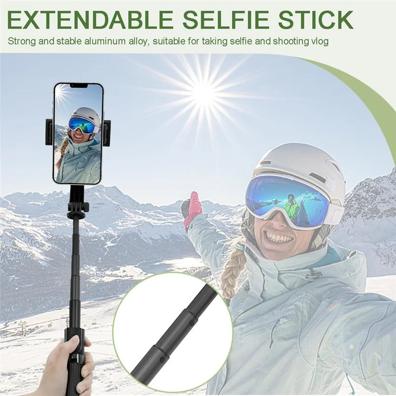-A15I Selfie Stick 360° Rotation Tripod, Portable Phone Holder, Auto Balance 1-Axis Gimbal Stabilizer For Smartphones