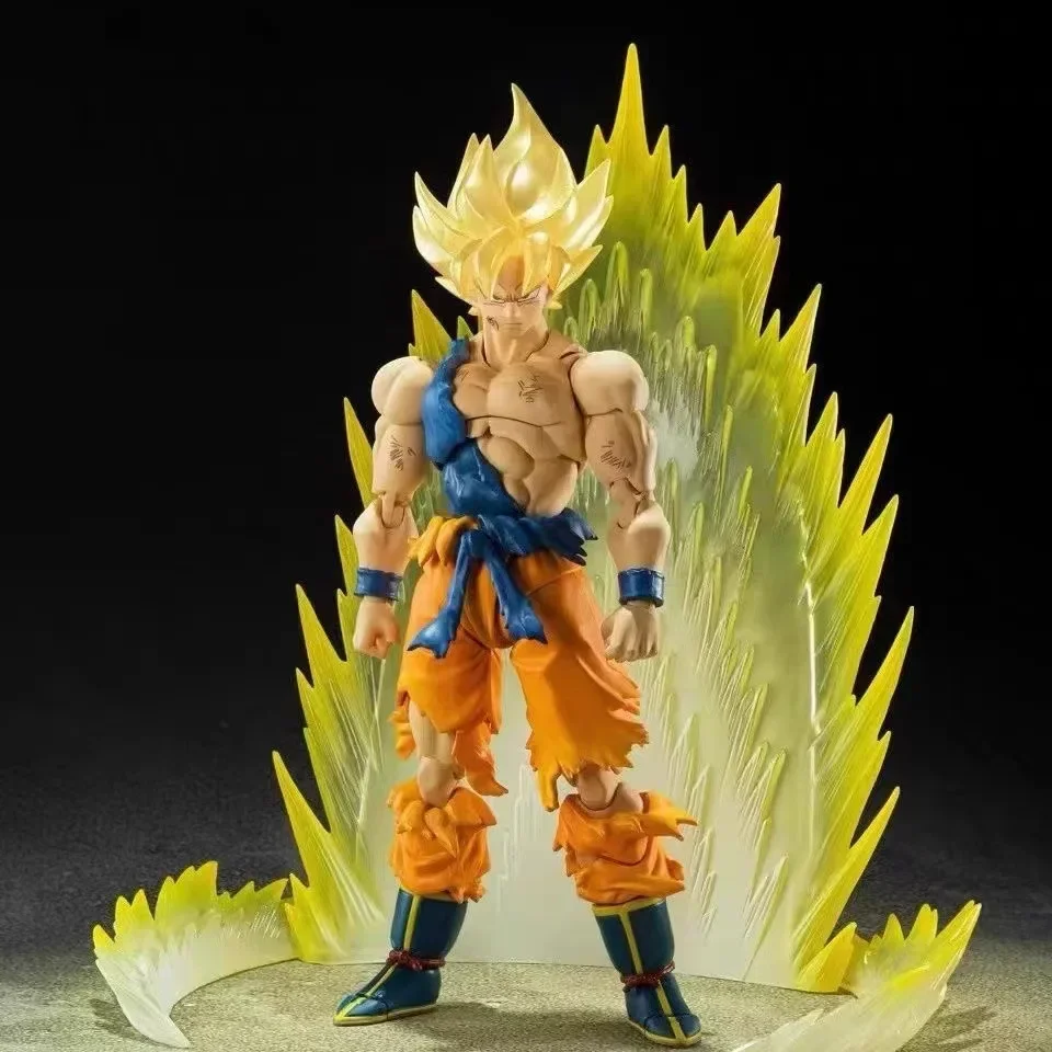 

Dragon Ball Z Shf Super Saiyan Battle Damage Goku Domestic Tnt 15th Anniversary Venue Limited Anime Figures Model Ornaments Gift