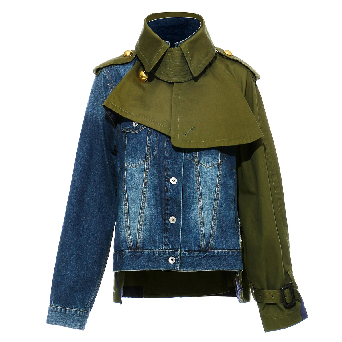 Veste en Denim à manches longues pour femme, coupe-vent, décontractée, avec boutons, à la mode, automne et hiver