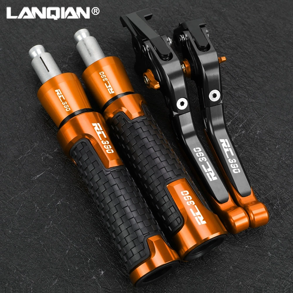 For RC390 2013-2018 2019 2020 2021 2022 2023 2024 Motorcycle Foldable Brake Clutch Levers 7/8'' 22mm Handlebar Handle Grips Ends