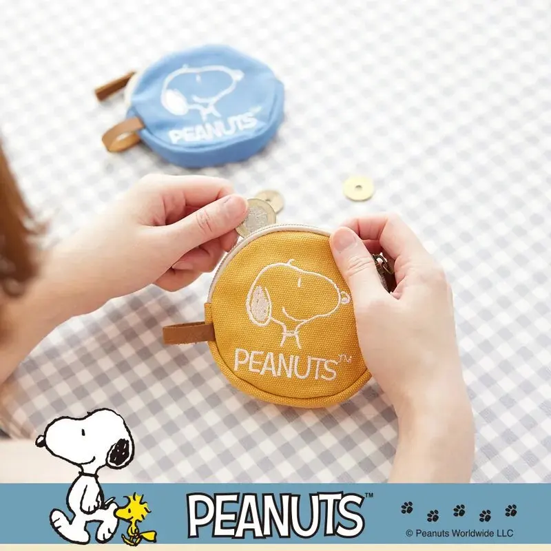 Japanese Snoopy Peripheral Cute Coin Purse Cartoon Print Lipstick Headphones Handbag Ladies Animation Keychain Bag Birthday Gift