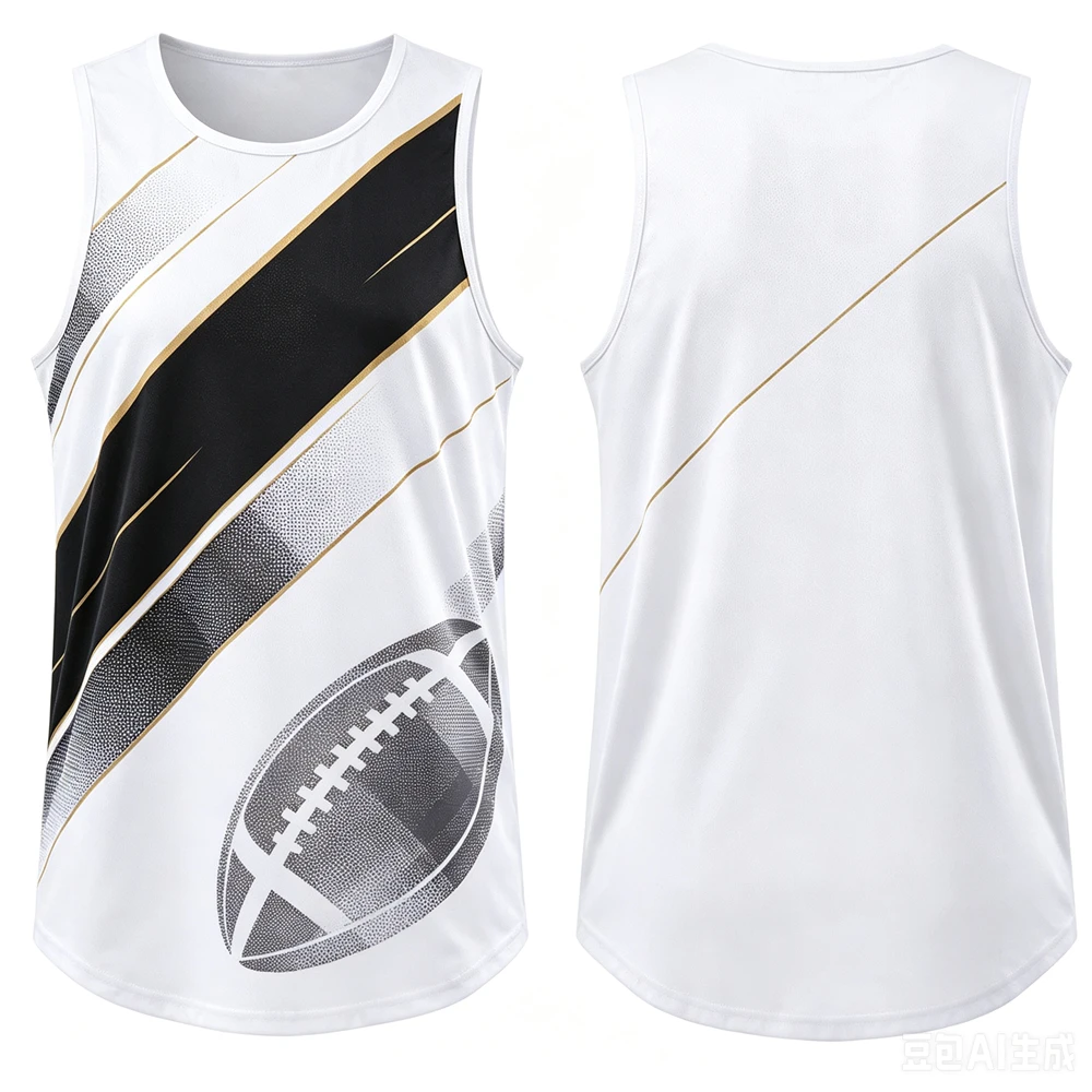 Rugby Training Sports Men's Tank Tops Casual O-neck Sleeveless Shirt Comfortable Loose Man Vest Fashion Quick Dry Breathable Tee