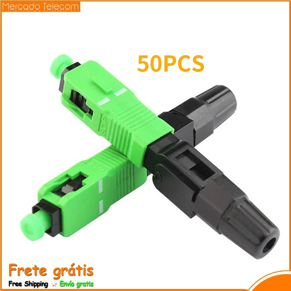 ACOGEDO Assemblage Rapide SC Connecteur de Fibre Optique 100pcs ACOGEDO Assemblage Rapide SC Connecteur de Fibre Optique 100pcs