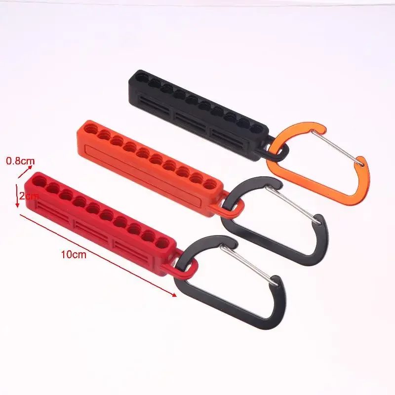 1Pcs Hex Shank Screwdriver Bit Holder Portable 10 Holes Storage Case Organizer Screw Driver Head Drill Bits Stand Case Tools