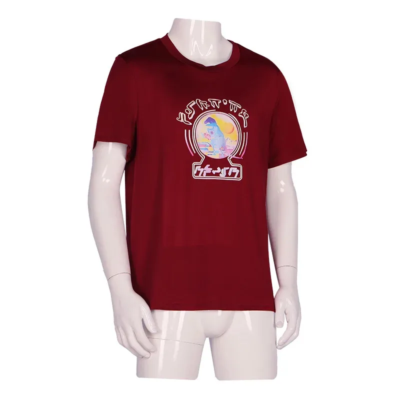 Chaqueta Starlord Cosplay Peter Jason Quill disfraz rojo hombres camisa de manga corta para fiesta de Halloween juego de rol rlu;3