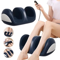 Electric Leg and Foot Massager Super Big Hot Compression Feet Machine Deep Muscle Heat Therapy Shiatsu Kneading Roller Vibrator